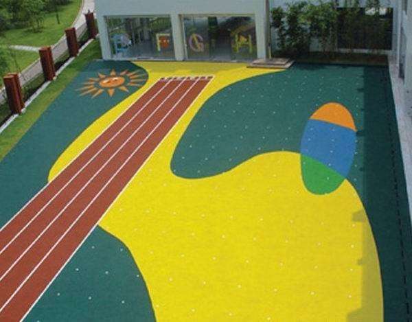 上海幼儿园彩色塑胶地面
